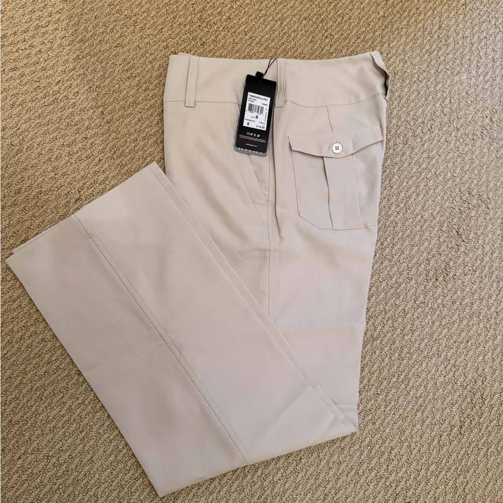 Adidas Tan Straight Leg Pants Casual Style